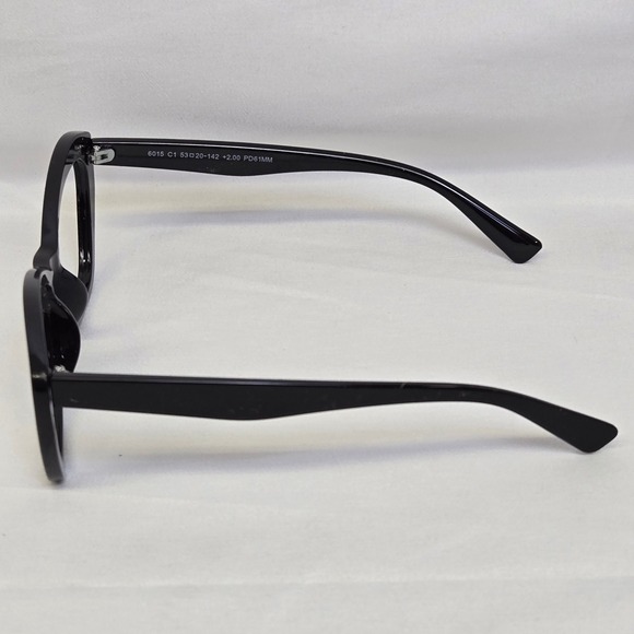 Cat Eye Plastic Eyeglass Frames, Black - Picture 4 of 10